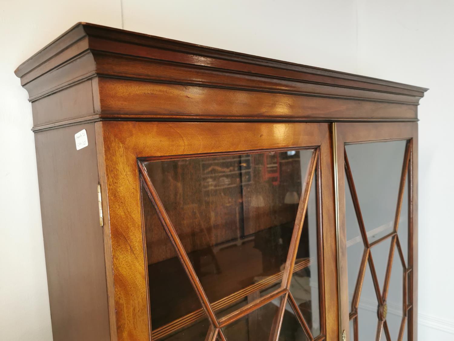 Good quality mahogany astral glazed bookcase - Image 5 of 7