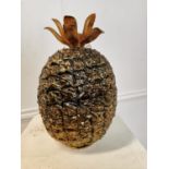 Mid Century ice bucket in the form of a Pineapple. {