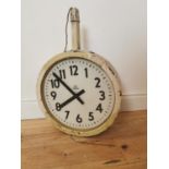 1950's metal Siemens metal industrial hanging clock.