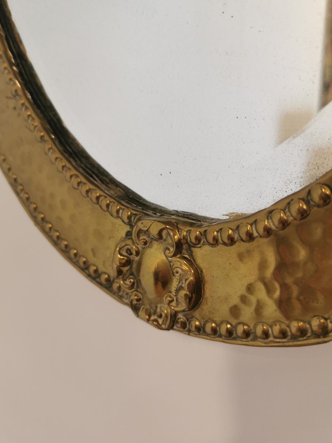 Early 20th C. oval wall mirror - Image 2 of 4