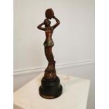 Art Deco style spelter figure of a Dancer.