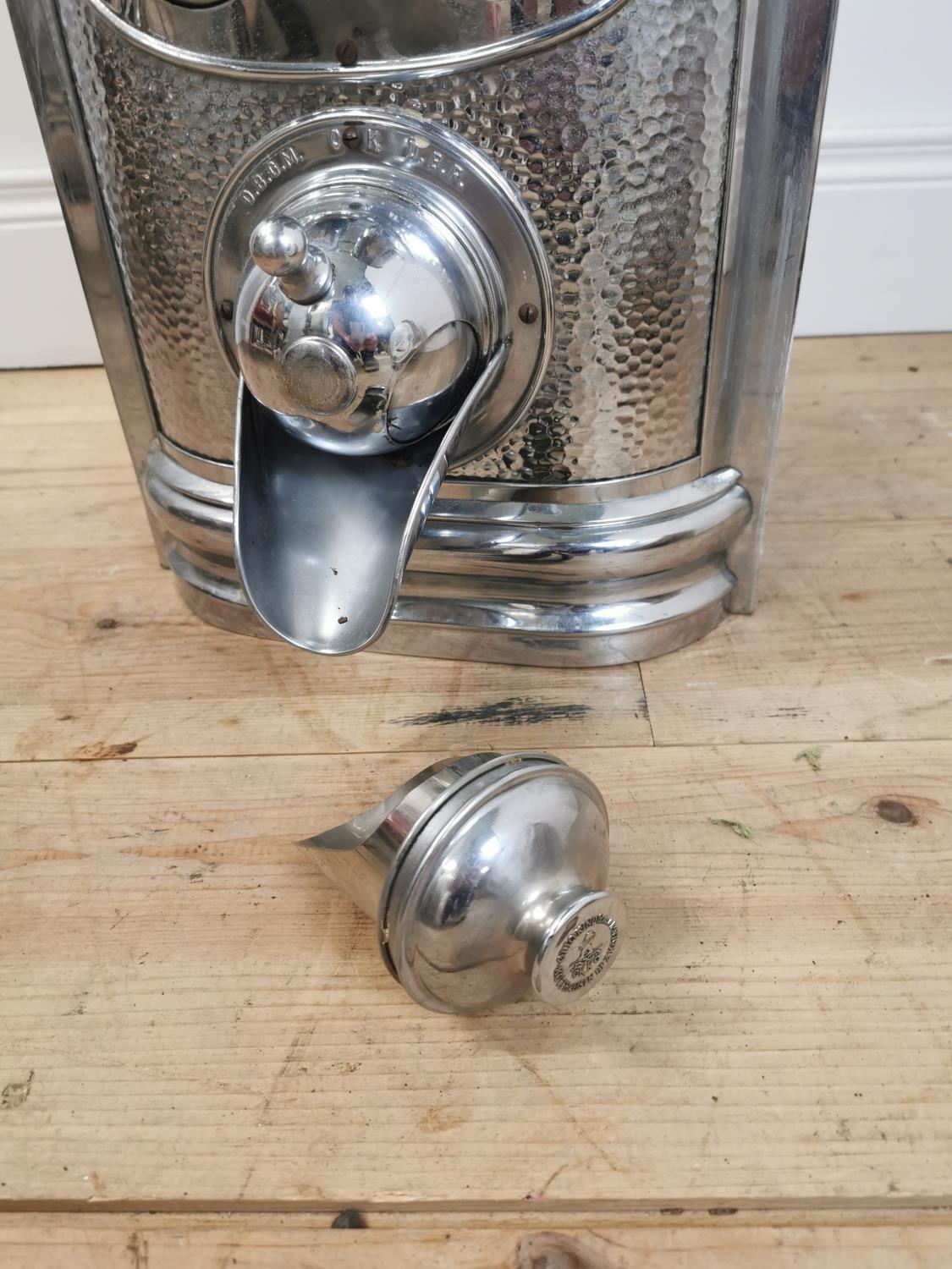 Rare 1940's Otto Kind chrome coffee bean dispenser - Bild 4 aus 4