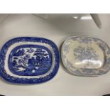 Two 19th. C. ceramic platters