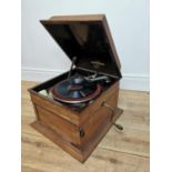 Early 20th C. cased Columbia gramophone.