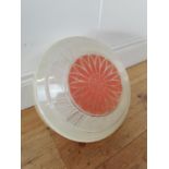 1970's coloured glass hanging shade