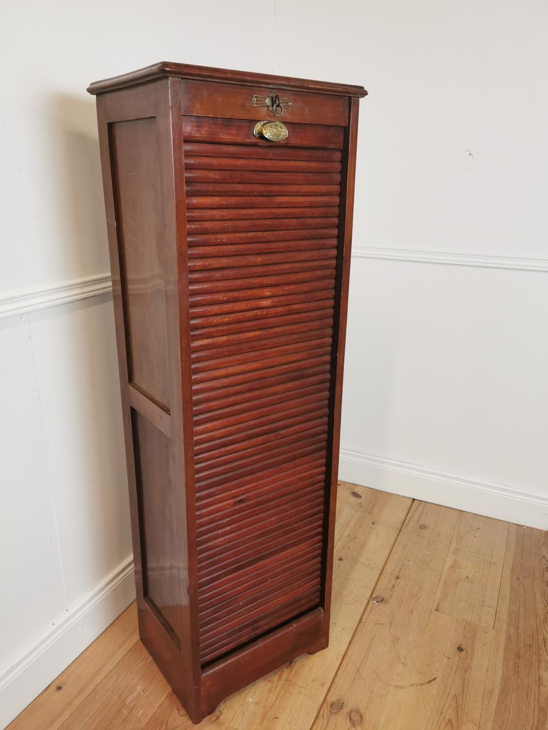 Good quality tambour door office cabinet - Image 4 of 6