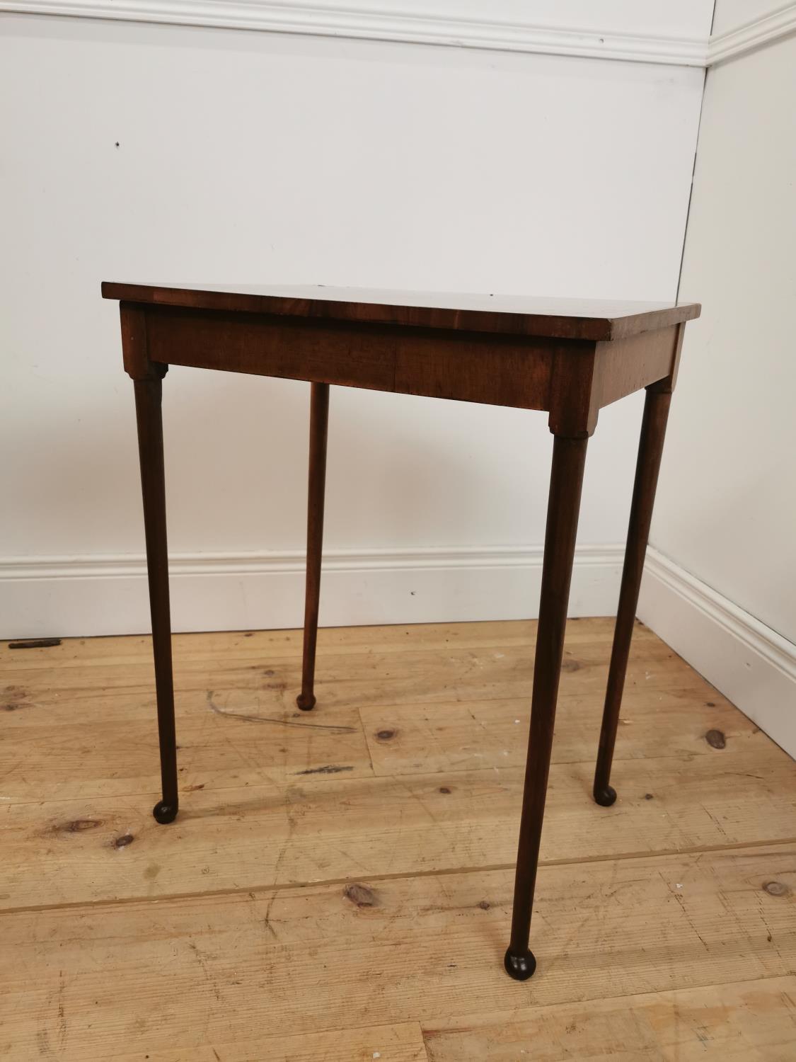 Edwardian walnut lamp table on turned legs - Bild 4 aus 4