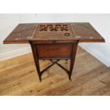 Rare Edwardian oak drink's cabinet by Mappin and Webb London