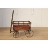 Child's wooden cart