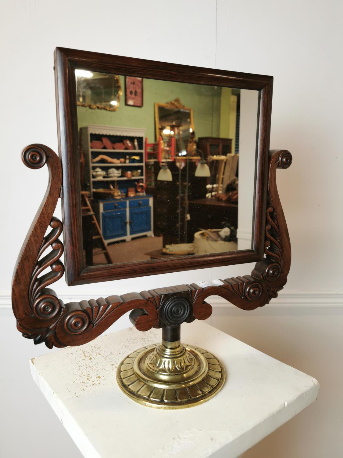 Good quality William rosewood dressing table mirror