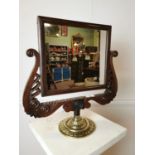Good quality William rosewood dressing table mirror