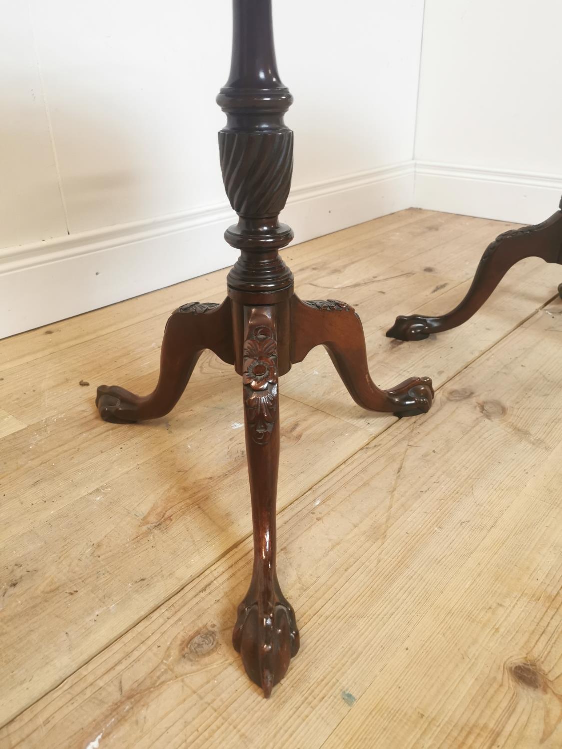 Exceptional pair of mahogany wine tables - Image 3 of 4