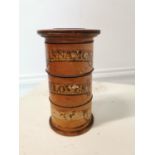Rare 19th C. satinwood spice tower