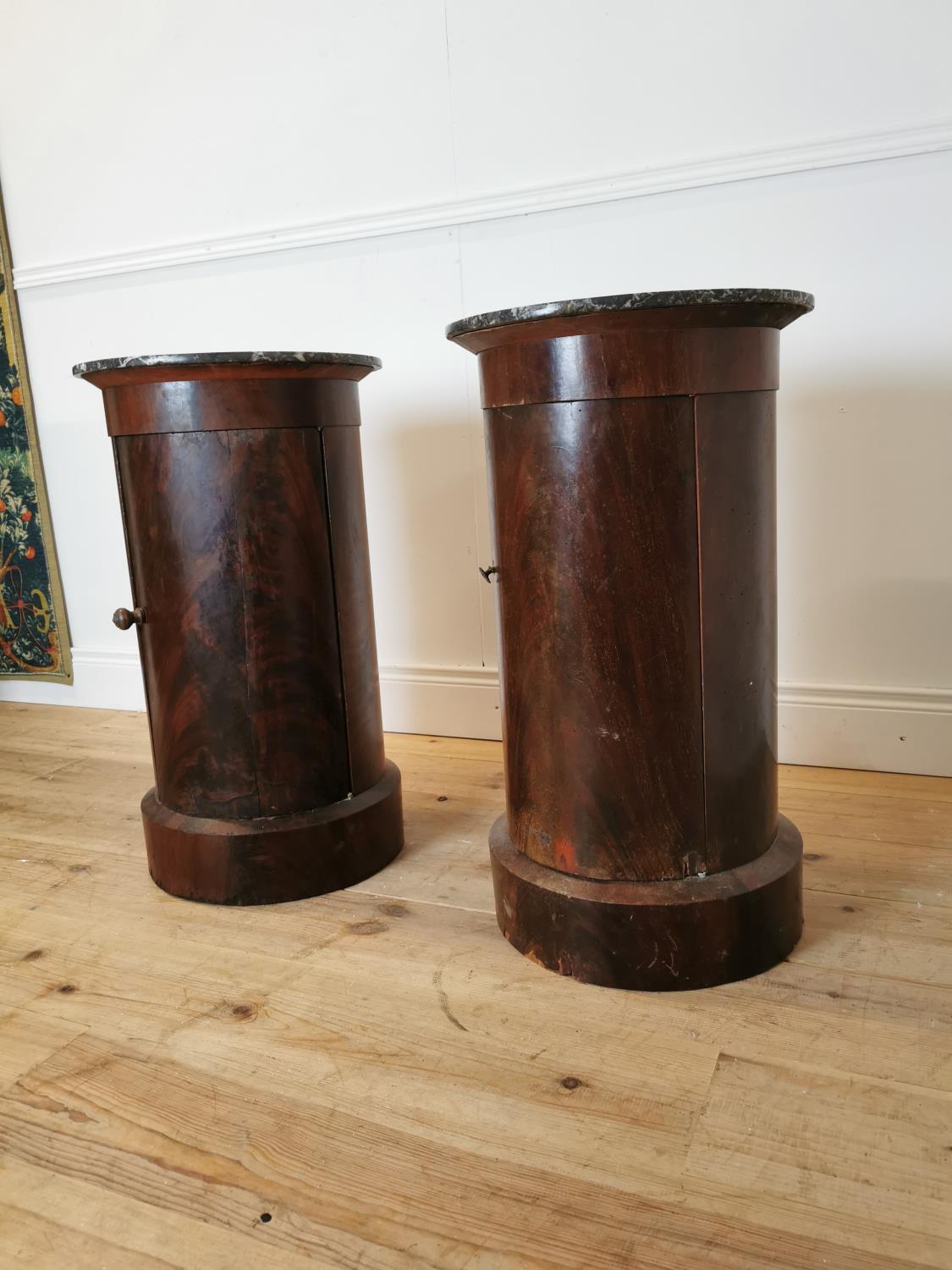 Pair of 19th C. mahogany pot cupboards - Image 5 of 5