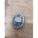 WWII German Panzer Tank badge Bronze Third Reich.