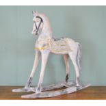Painted pine child's Rocking horse.