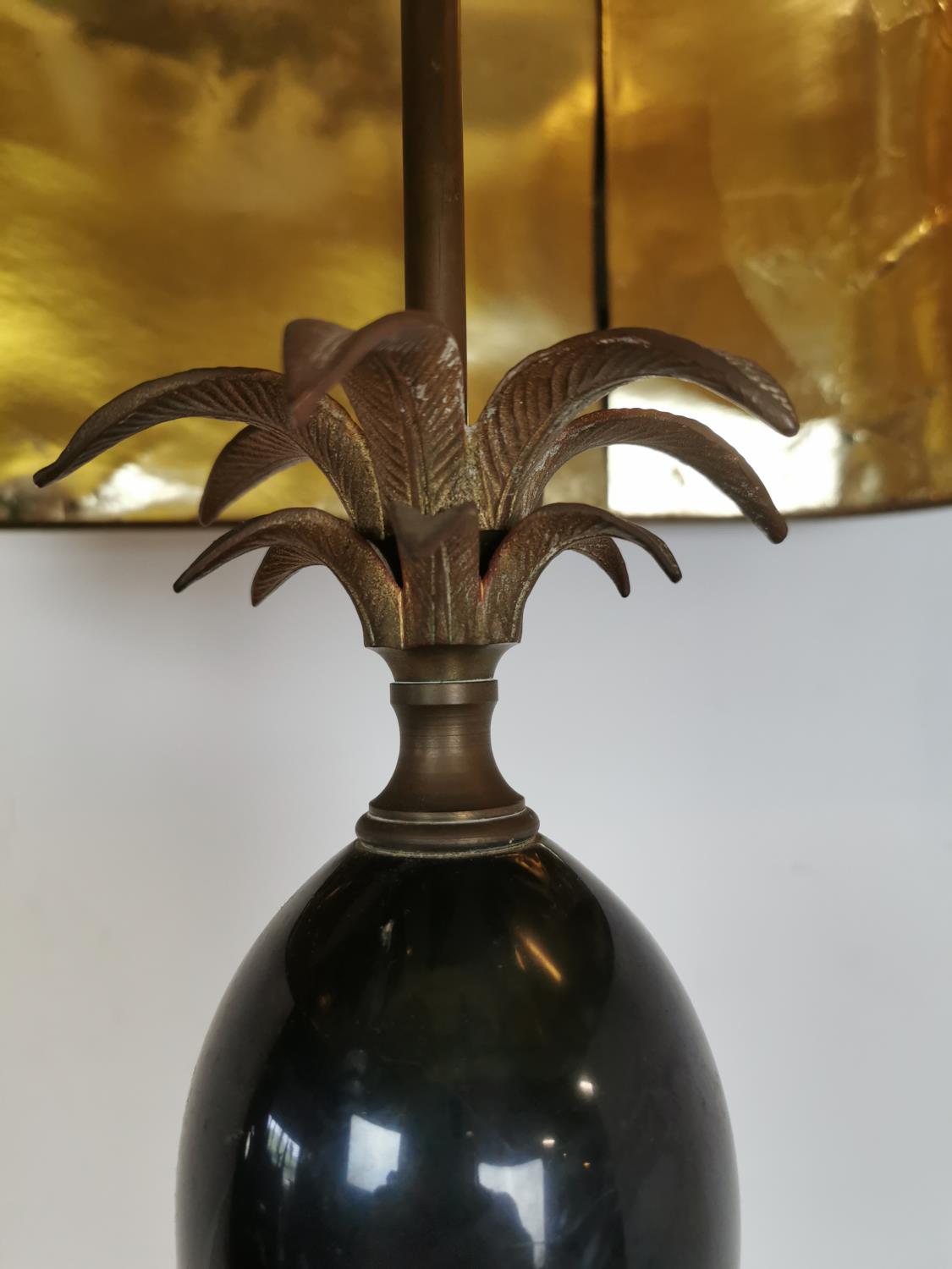 Designer brass and ceramic table lamp - Bild 3 aus 4