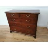 19th C. Mahogany chest of drawers