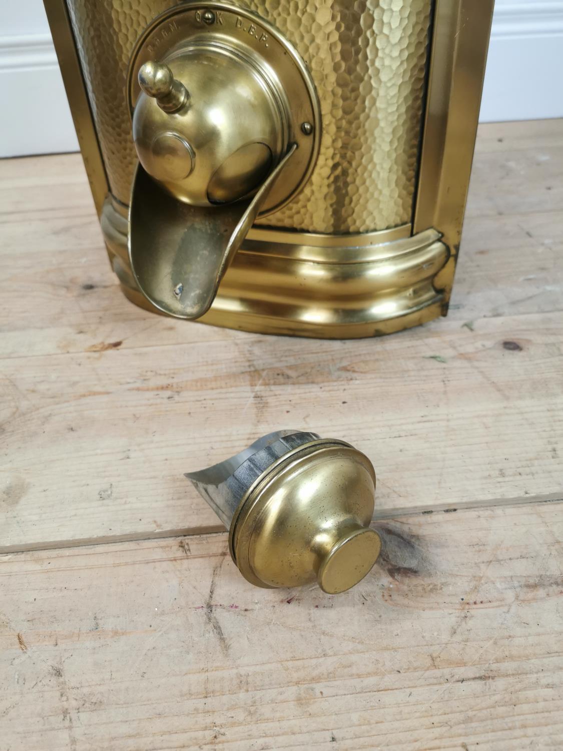 Rare 1940's Otto Kind brass coffee dispenser - Bild 5 aus 5