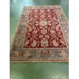 Arts and Crafts style rug {300 cm W x 200 cm L}