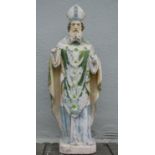 Lifesize religious statue of St. Patrick {50 cm W x 150 cm H}