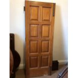 Eight panel solid mahogany door {78 cm W x 202 cm H}