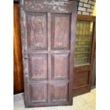 Two antique doors {largest 103 cm W x 212 cm H}