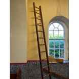 Wooden step ladder {355 cm H}