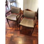 Set of teak mid century armchairs John Hogg and Co. (9)