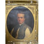Portrait of James Murray, Bishop of Maitland Australia, oil on canvas in gesso and gilt frame {82 cm