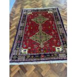 Persian design wool rug {213 cm W x 150 cm L}