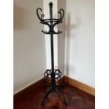Ebonised bentwood coat stand (As found) {60 cm W x 200 cm H}