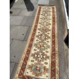 Turkish wool runner {318 cm L x 85 cm W}.