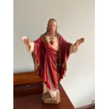 Statue of the Sacred Heart {30 cm W x 60 cm H}
