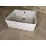 Belfast kitchen sink { 21cm h X 61cm W X 51cm D }.