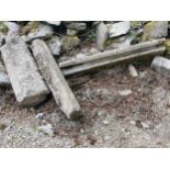 Five 19th. C. granite sills { approx. 130cm L X 8cm W X 8cm D }. SUBJECT TO REMOVAL