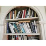 Three shelves of books - Biographies and novels