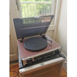 Record player { 13cm H X 63cm W X35cm D }.