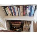 One shelf and one cupboard of books - Hobbies, Guide books and Novels