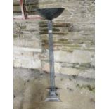 Painted metal candle holder { 140cm H X 36cm D }.