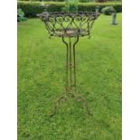 Decorative metal plant stand {110 cm H x 48 cm Dia.}.