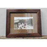 Trinity College framed black and white print {31 cm H x 39 cm W}.