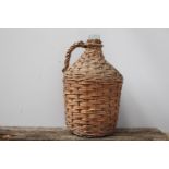 Stoneware Bottle in Woven Case {55 cm H x 34 cm D}