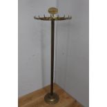 Solid brass revolving shop display tie stand {140 cm H x 46 cm Dia.}.