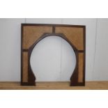 Double sided oak arch with bergère panels {173 cm H x 177 cm W x 14 cm D}