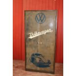 Metal Volkswagen industrial cabinet. {183 cm H x 91 cm W x 30 cm D}.