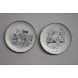 Pair of Hans Christian Anderson ceramic plates {22 cm Dia.}.