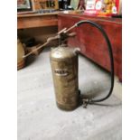20th C. brass sprayer {66 cm H x 20 cm Dia.}.
