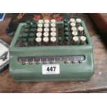 Bell punch Co Ltd adding machine {10 cm H x 23 cm W x 20 cm D}