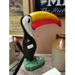 Guinness toucan advertising figure {43 cm H x 35 cm W}.